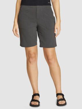 Eddie Bauer Women's Horizon Bermuda Shorts Size 10 Regular Dark Smoke
